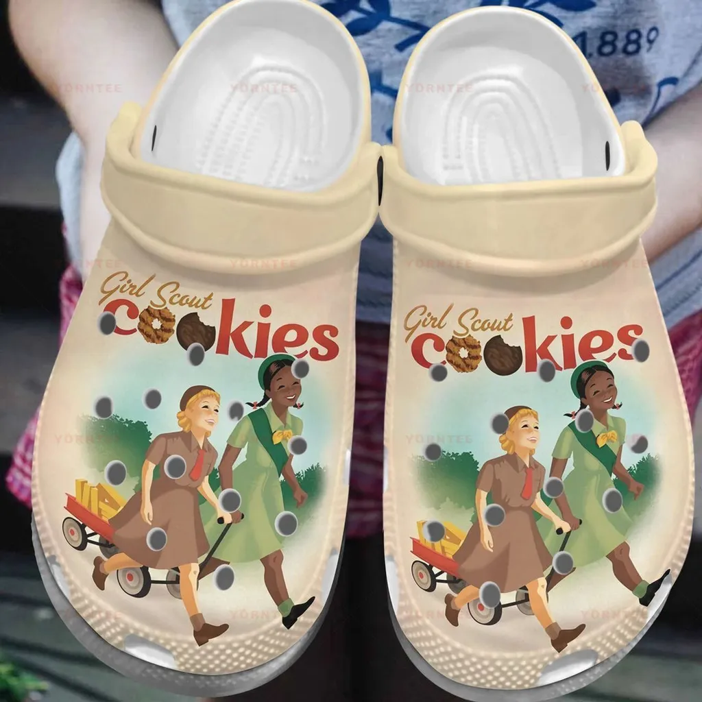 Girl Scout Cookies 5 Gift For Lover Rubber Crocs Clog