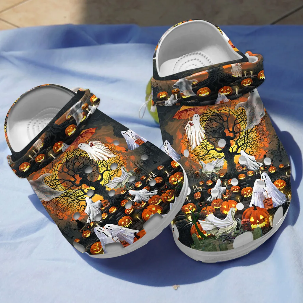 God Pumpkin Halloween Clog For Men And Women Rubber Crocs Clog