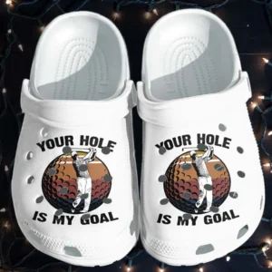 Golf Fathers Day Rubber Crocs Clog