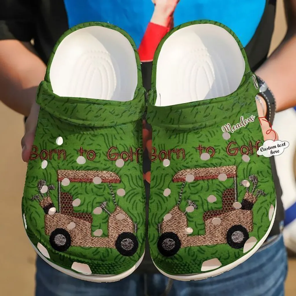 Golf Personalized Born To Crocs Clog