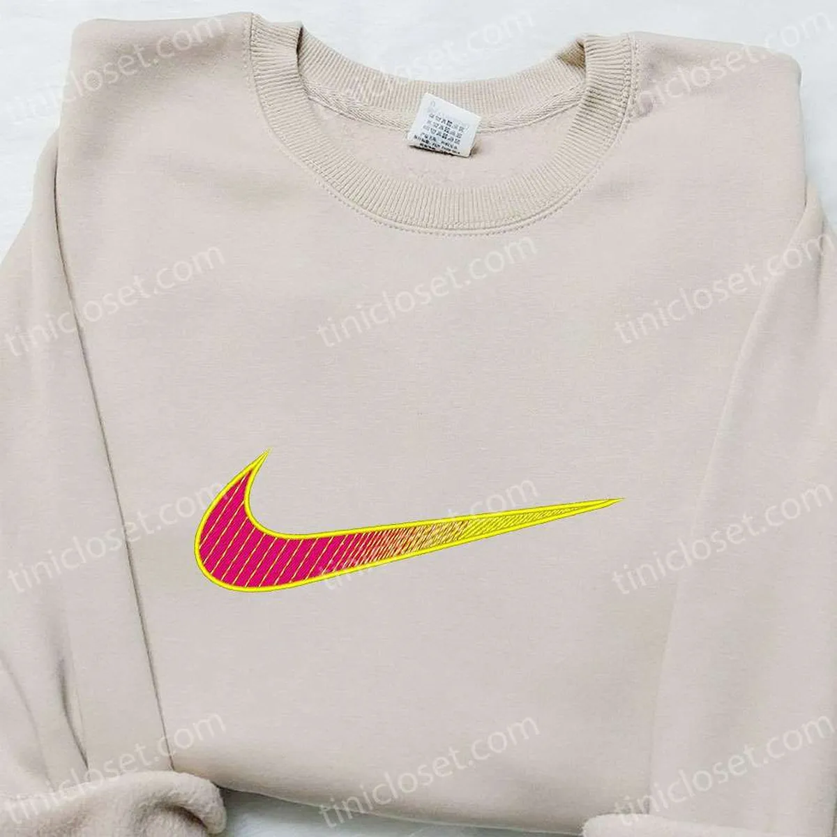 Gradient x Nike Embroidered Sweatshirt, Custom Embroidered Shirt, Best Gift Ideas for Family