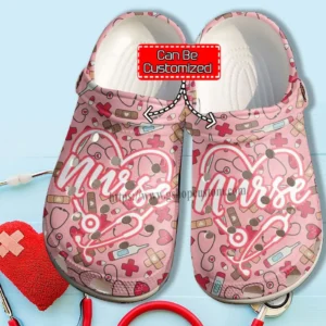 Granddaughter Nurse Heart Love Crocs