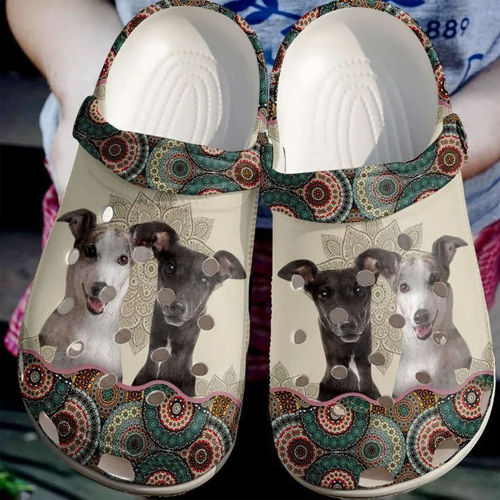 Greyhound Boho Crocs Clog