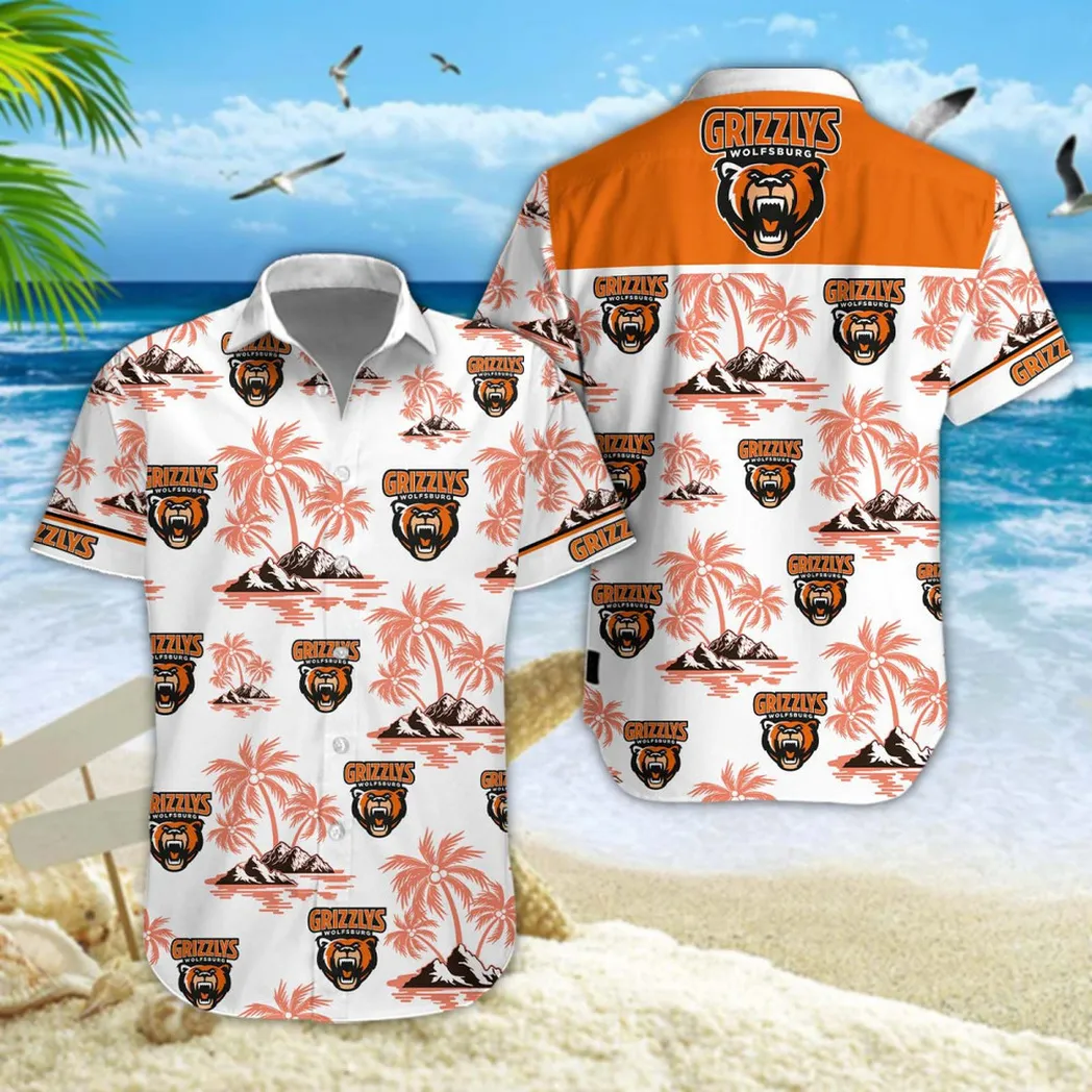 Grizzlys Wolfsburg Hawaiian Shirt Style Classic Oversized Hawaiian