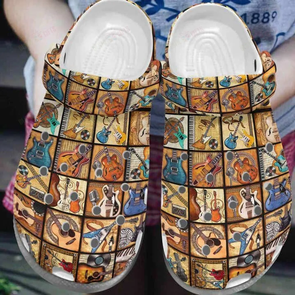 Guitar Crocs Classic Clogs