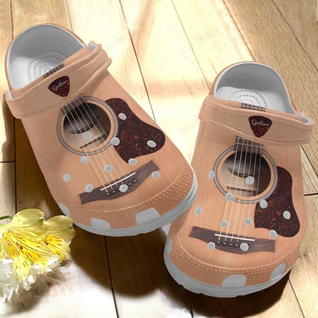 Guitar White Sole My Soul Crocs Classic Clogs