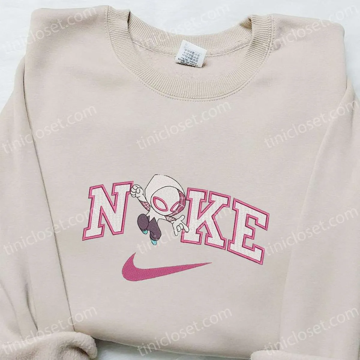 Gwen x Nike Movie Embroidered Sweatshirt, Marvel Comics Embroidered T-shirt, Best Gift Ideas for Family