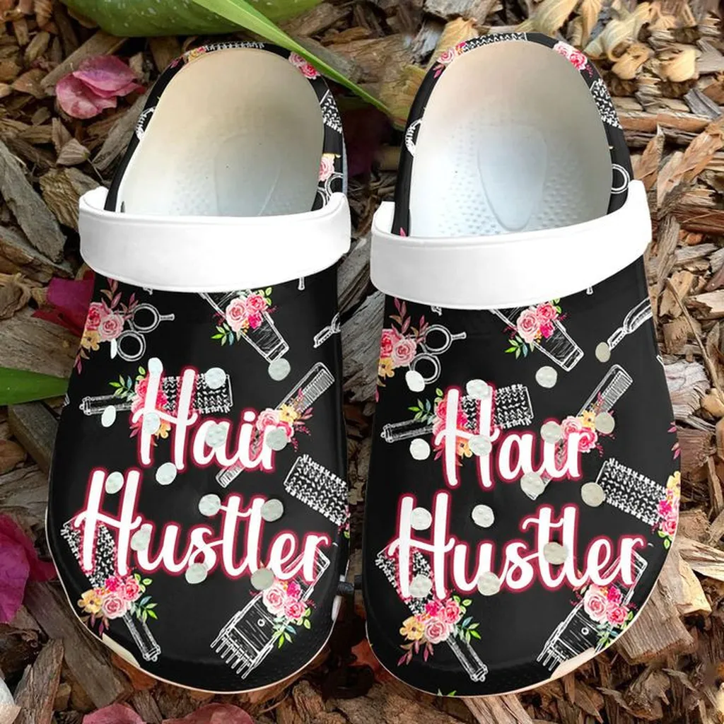 Hair Stylist Hair Hustler Crocs Crocband Clog