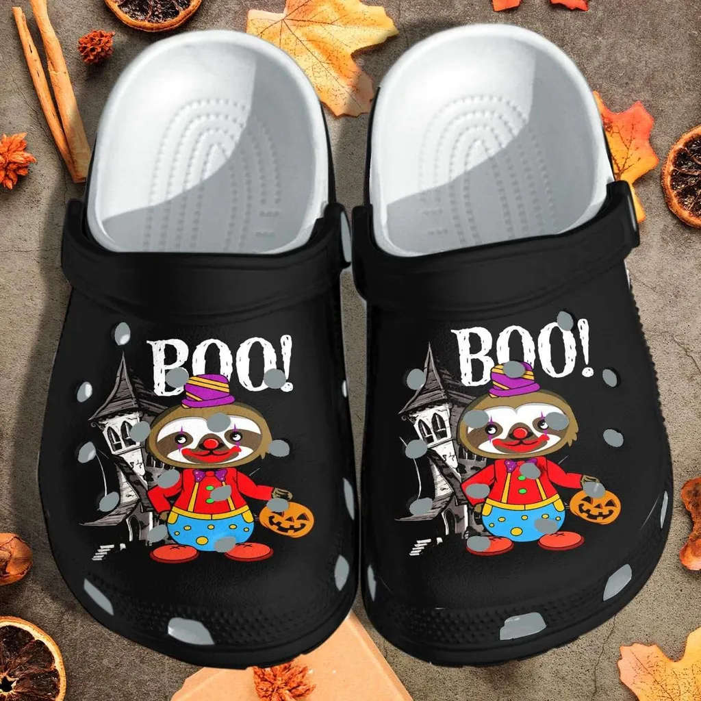 Halloween Cute Sloth Joking Clown Crocs Crocband Clogs