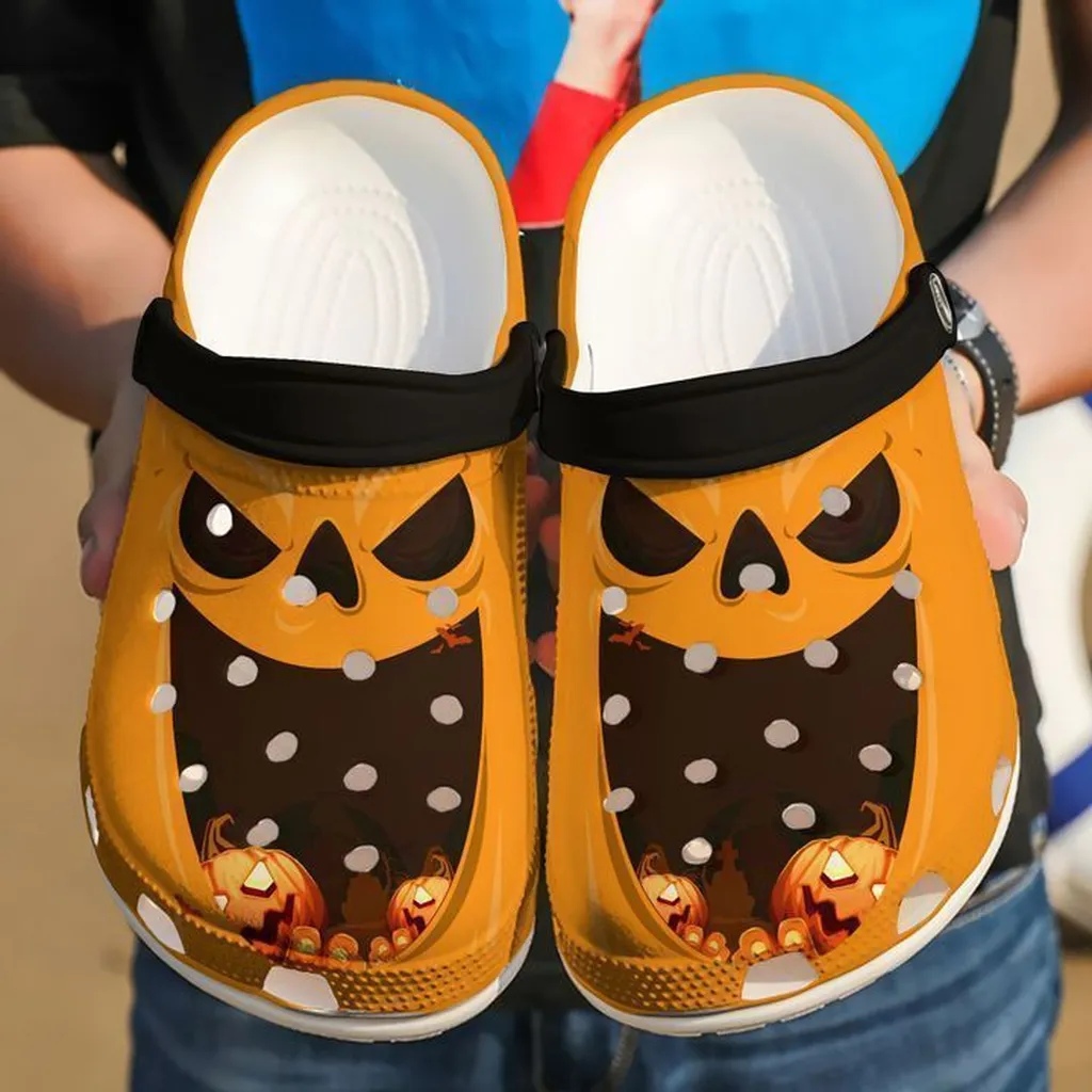 Halloween Happy Pumpkin Crocs Clog