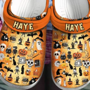 Halloween Things Pumpkin Rubber Crocs Clog