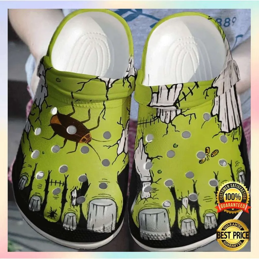 Halloween Zombie Feet Crocs Crocband Clogs