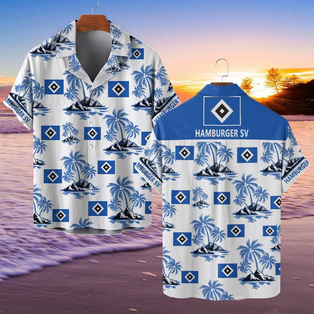 Hamburger SV Hawaiian Shirt Style Classic Oversized Hawaiian