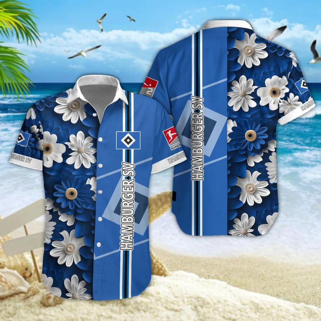 Hamburger SV Hawaiian Shirt Style Classic Oversized Hawaiian, Unisex Hawaiian Shirt Trending Summer