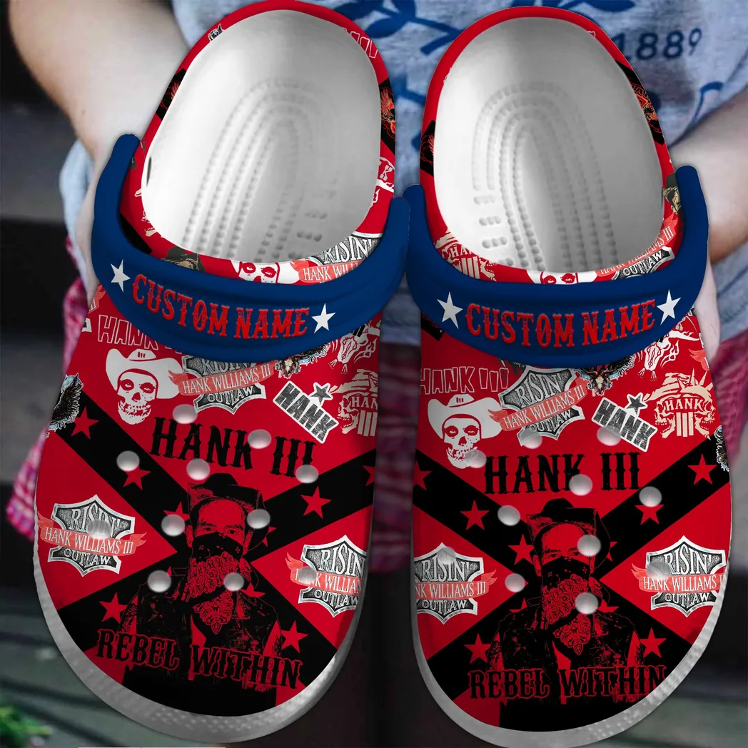 Hank III Music Crocs Clogs