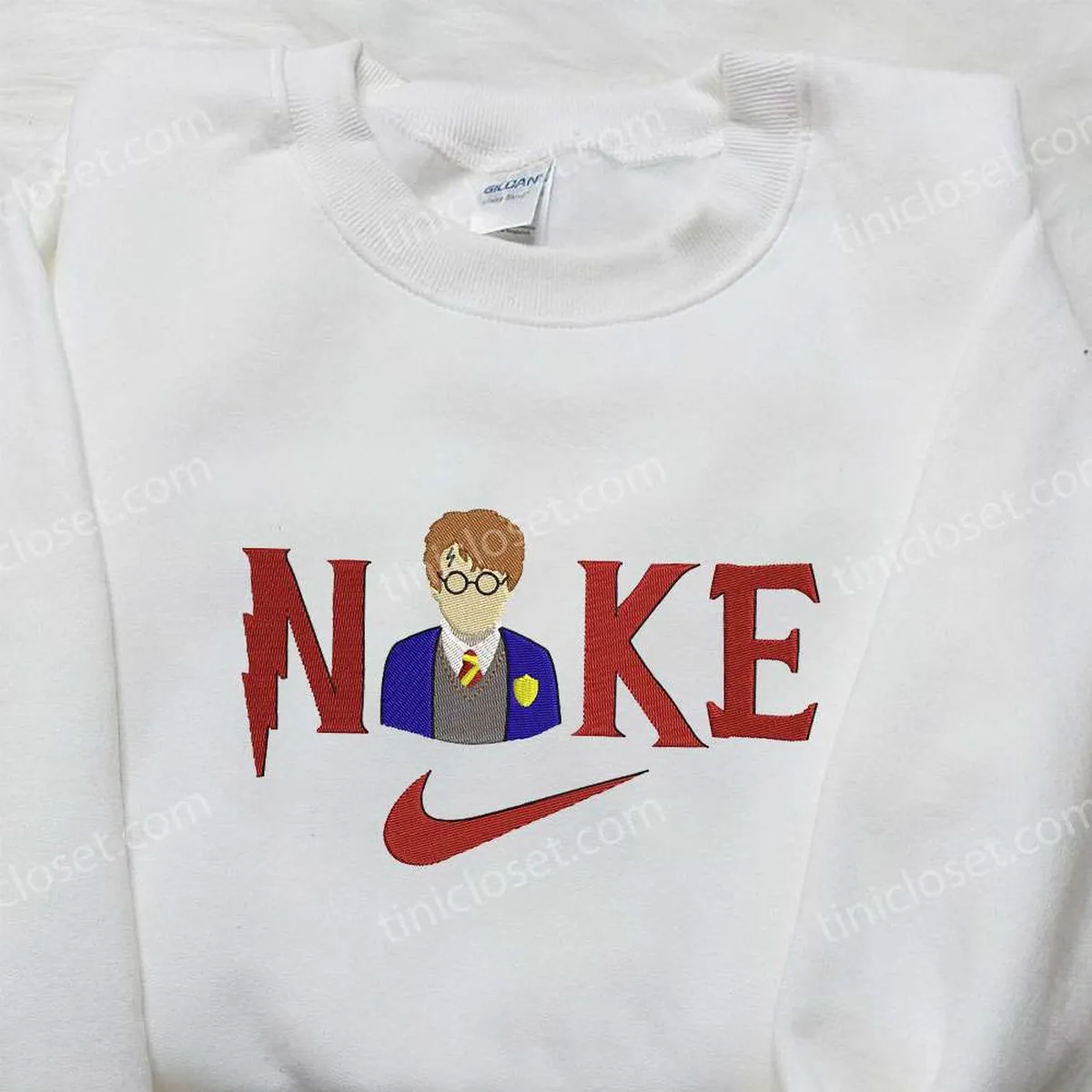 Harry Potter x Nike Embroidered Shirt, Movie Embroidered Shirt, Nike Inspired Embroidered Shirt