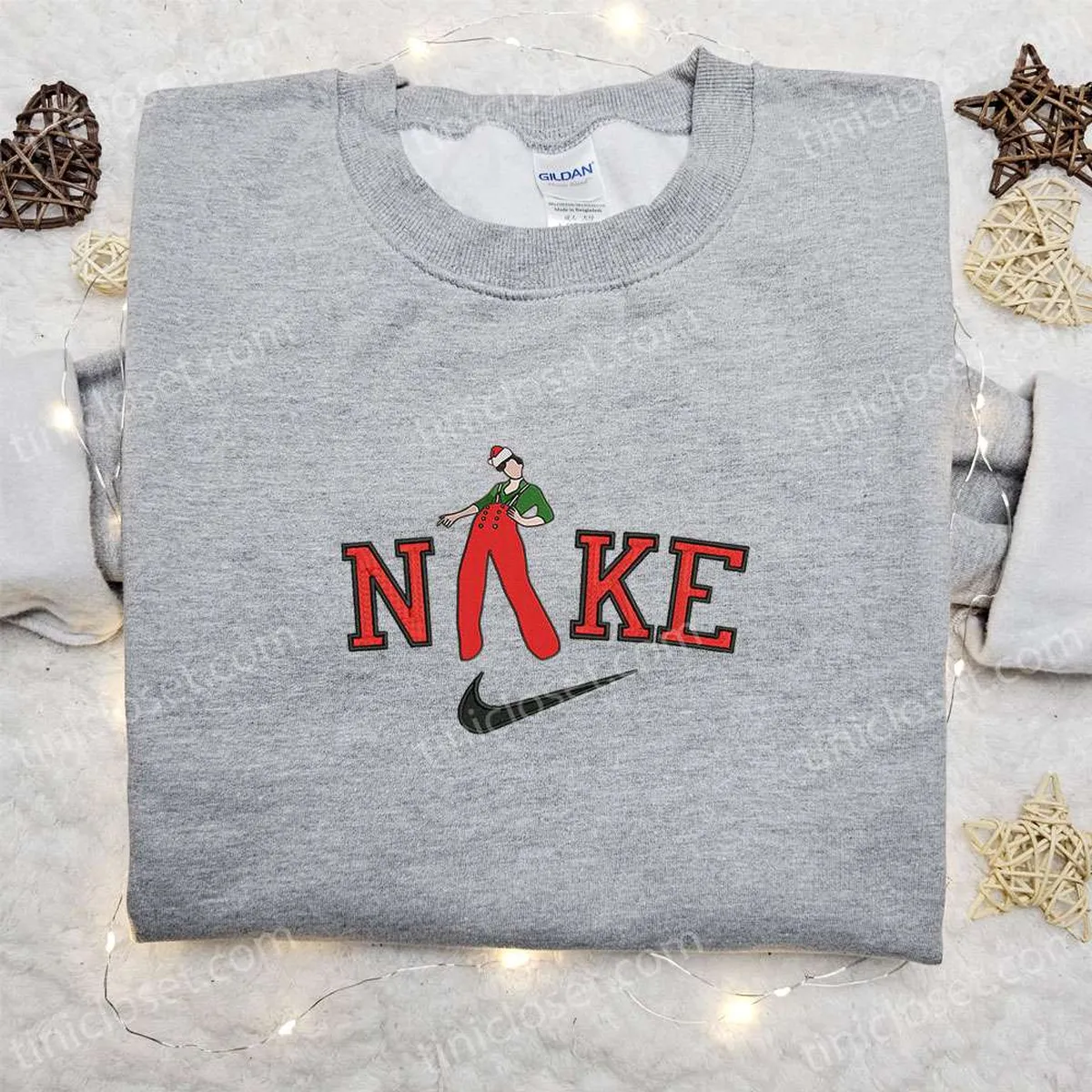 Harry Styles Xmas x Nike Embroidered Sweatshirt, Christmas Embroidered Shirt, Best Christmas Gift Ideas