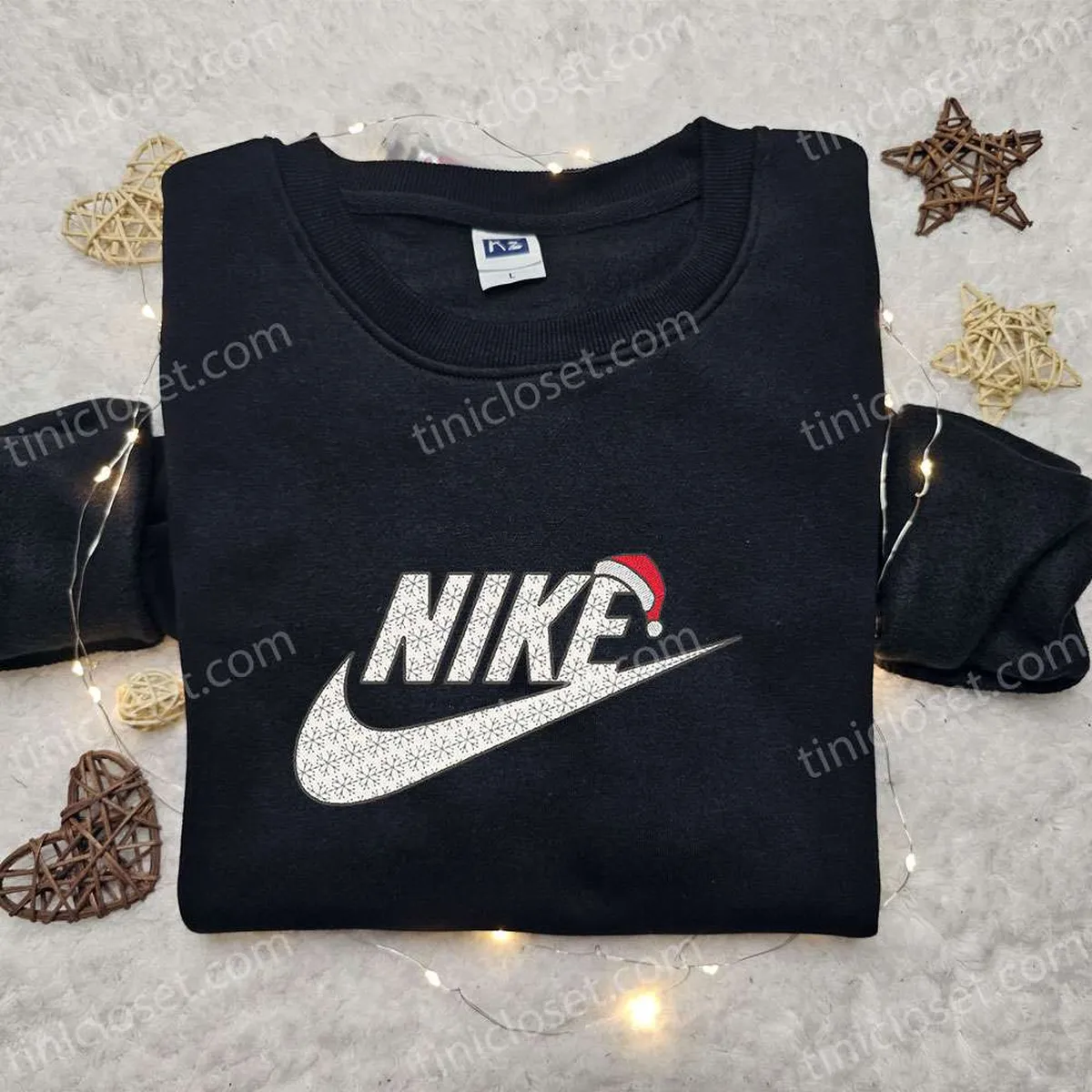 Hat Xmas x Nike Embroidered Shirt, Nike Inspired Embroidered Hoodie, Best Christmas Gift Ideas