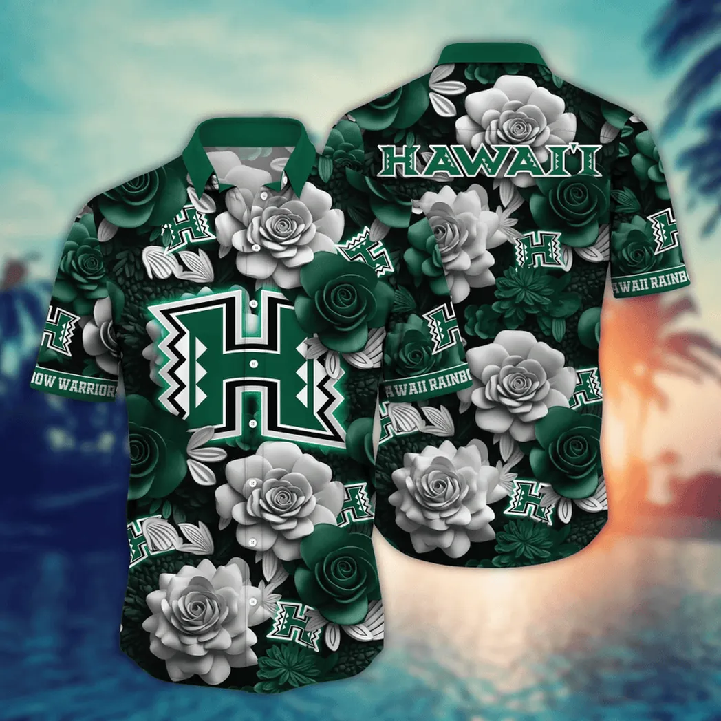 Hawaii Rainbow Warriors NCAA Flower Aloha Hawaiian Shirt, Summer Football Shirts VPHWA2451153951