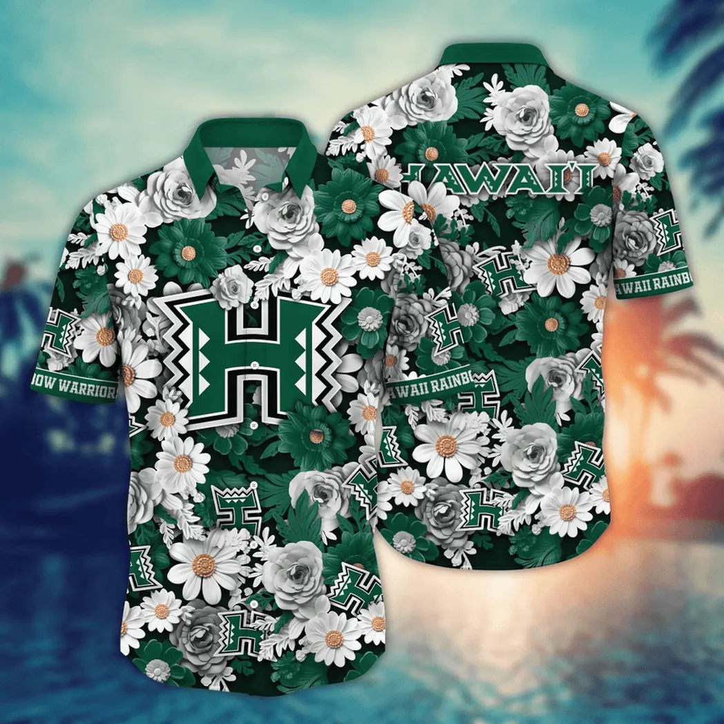 Hawaii Rainbow Warriors NCAA Flower Aloha Hawaiian Shirt, Summer Football Shirts VPHWA2451153998