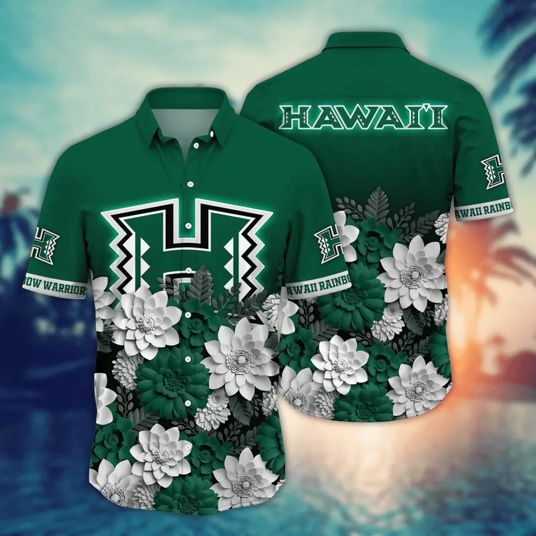 Hawaii Rainbow Warriors NCAA Flower Aloha Hawaiian Shirt, Summer Football Shirts VPHWA2451155089