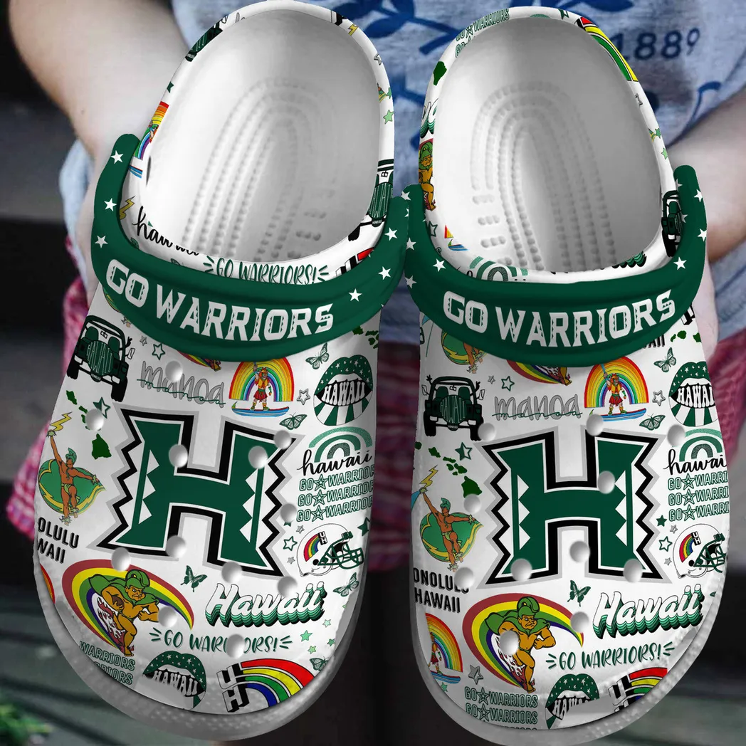 Hawai’I Rainbow Warriors NCAA Sport Crocs Clogs