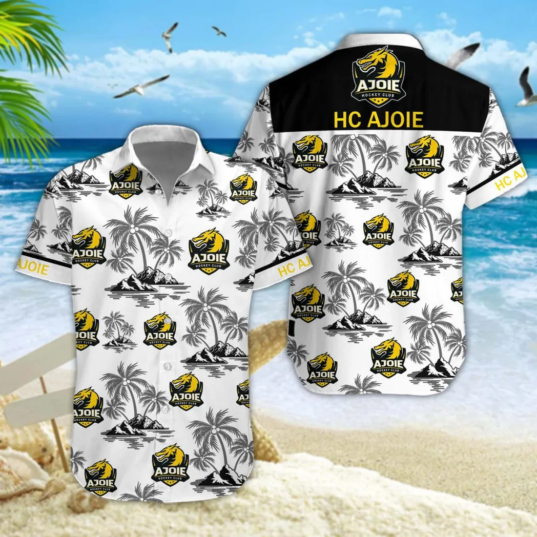 HC Ajoie Hawaiian Shirt Style Classic Oversized Hawaiian