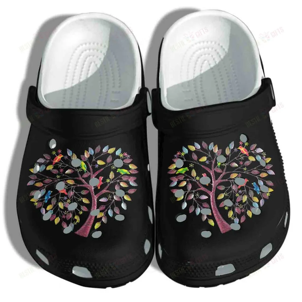 Heart Tree Crocs Classic Clogs