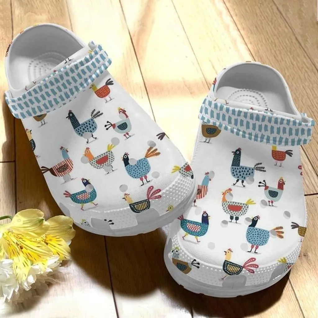 Hen Mama Cute Gift For Lover Rubber Crocs Clog