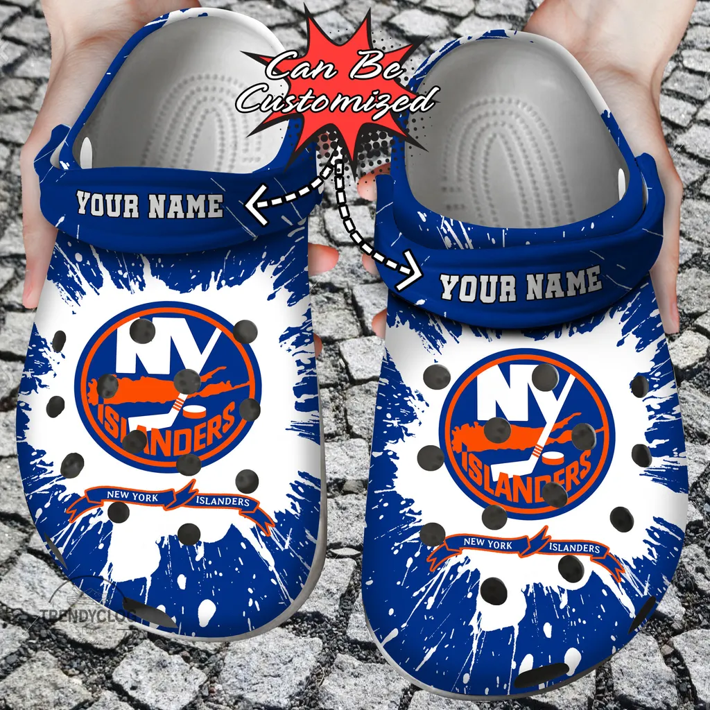 Hockey Crocs Personalized NY Islanders Team Clog