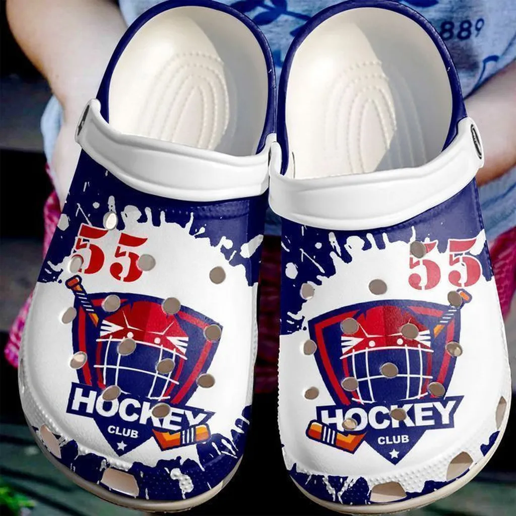 Hockey Personalized Ice Lover Club Crocs Clog