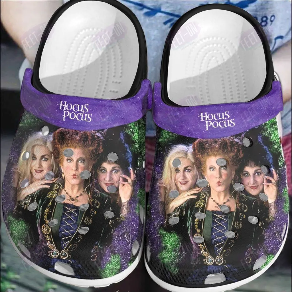 Hocus Pocus Halloween Crocs Crocband Clogs