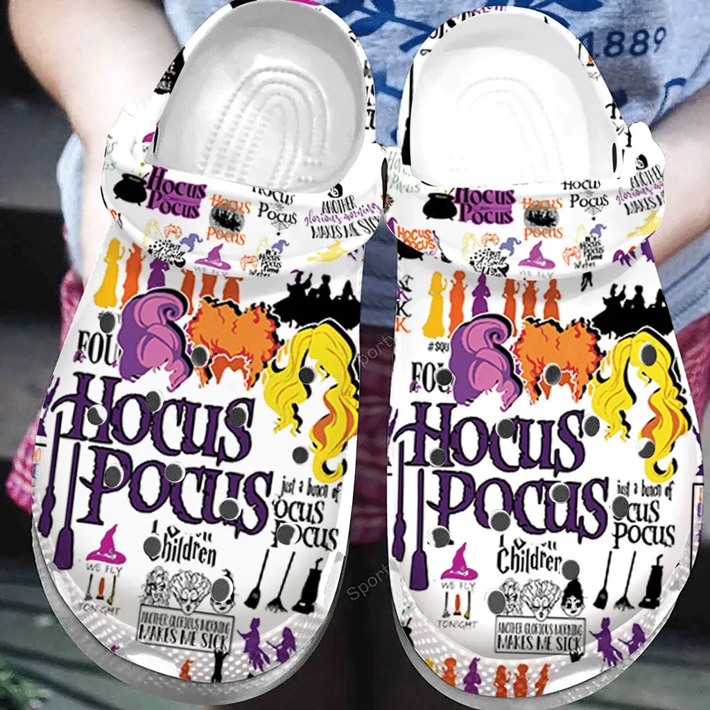 Hocus Pocus White Clogs