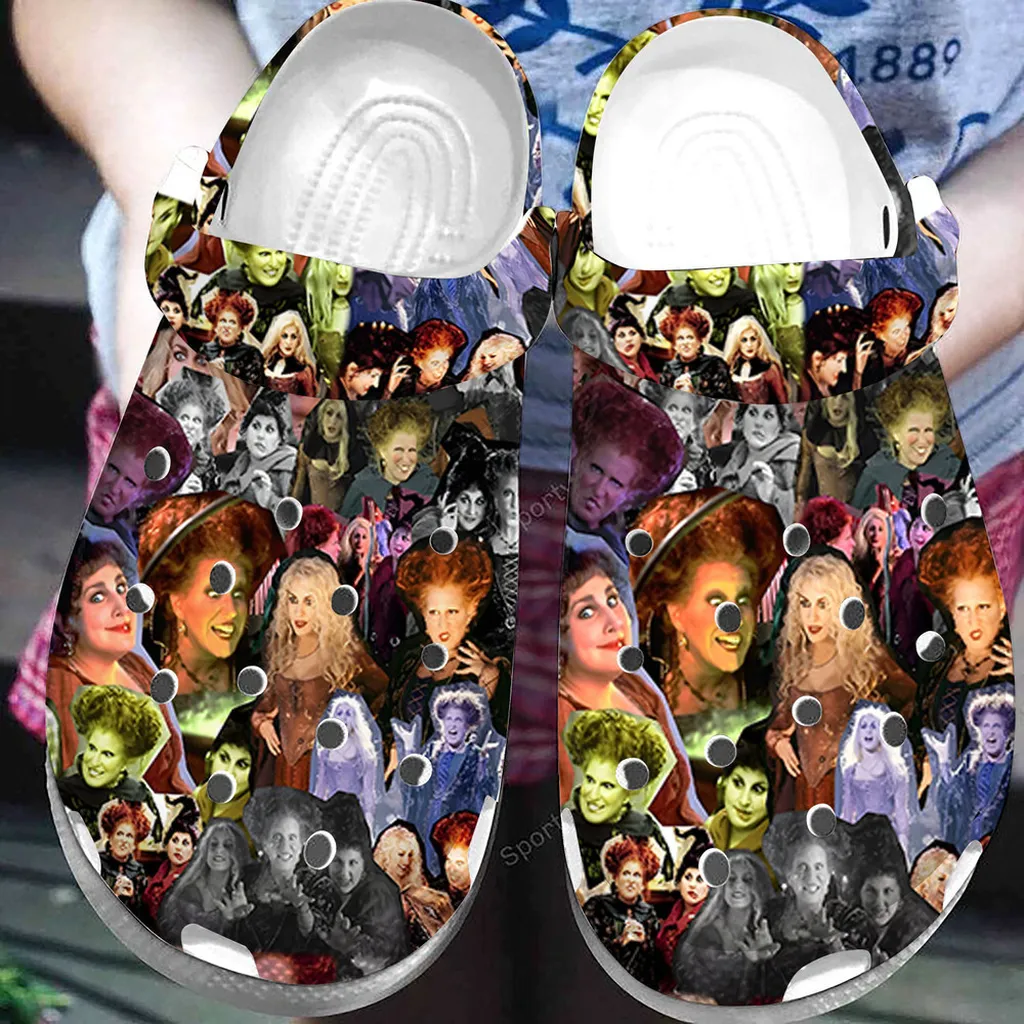 Hocus Pocus Witch Characters Halloween Clogs