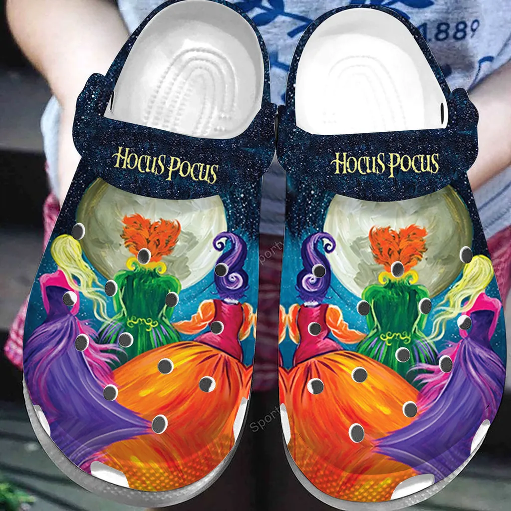 Hocus Pocus Witches Art Painting Clogs