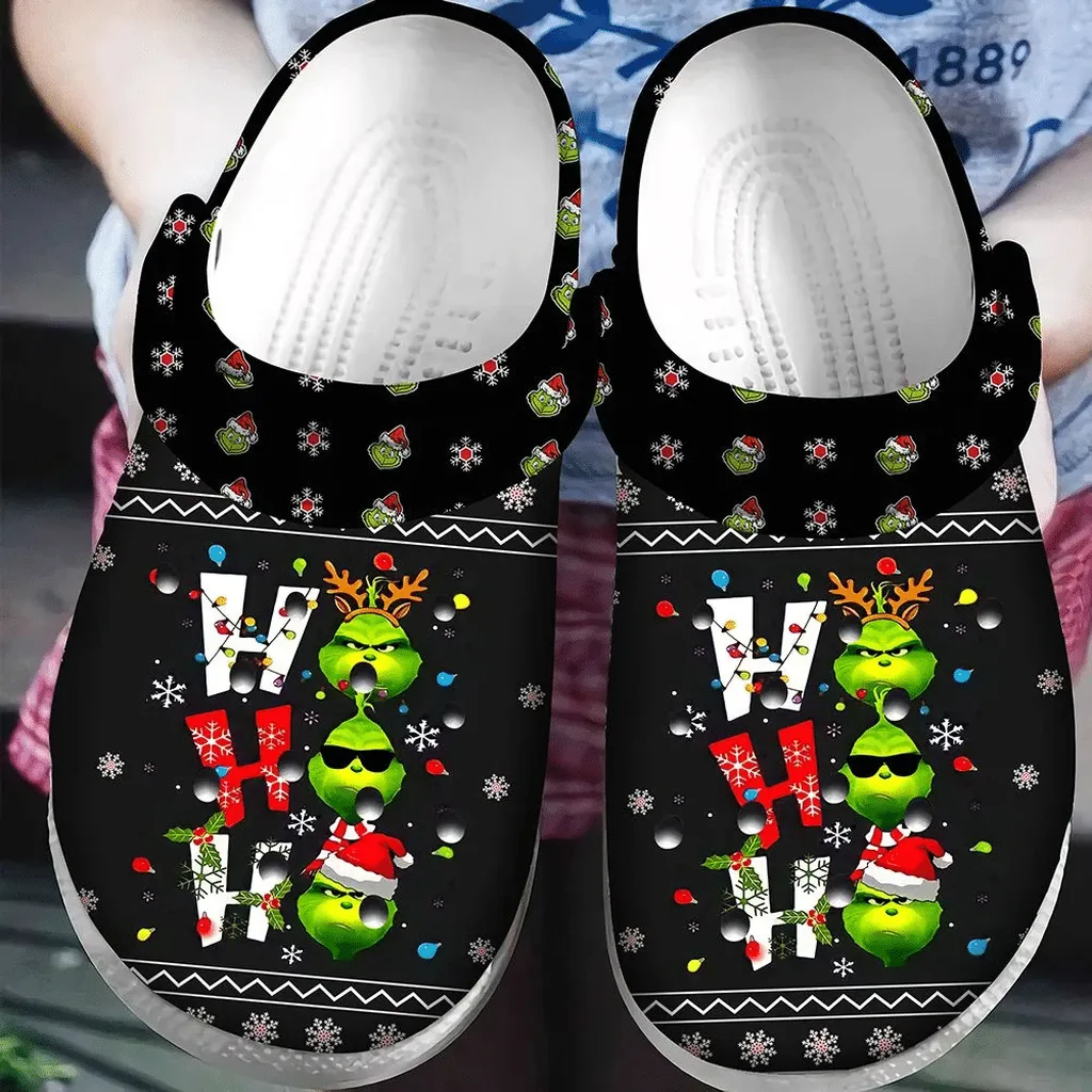 Hohoho Grinch Christmas Crocs Classic Clogs