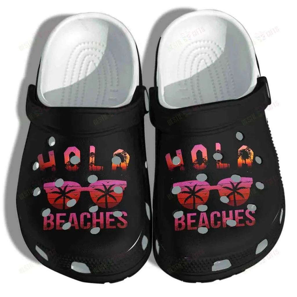 Hola Beaches Glasses Summer Crocs Classic Clogs