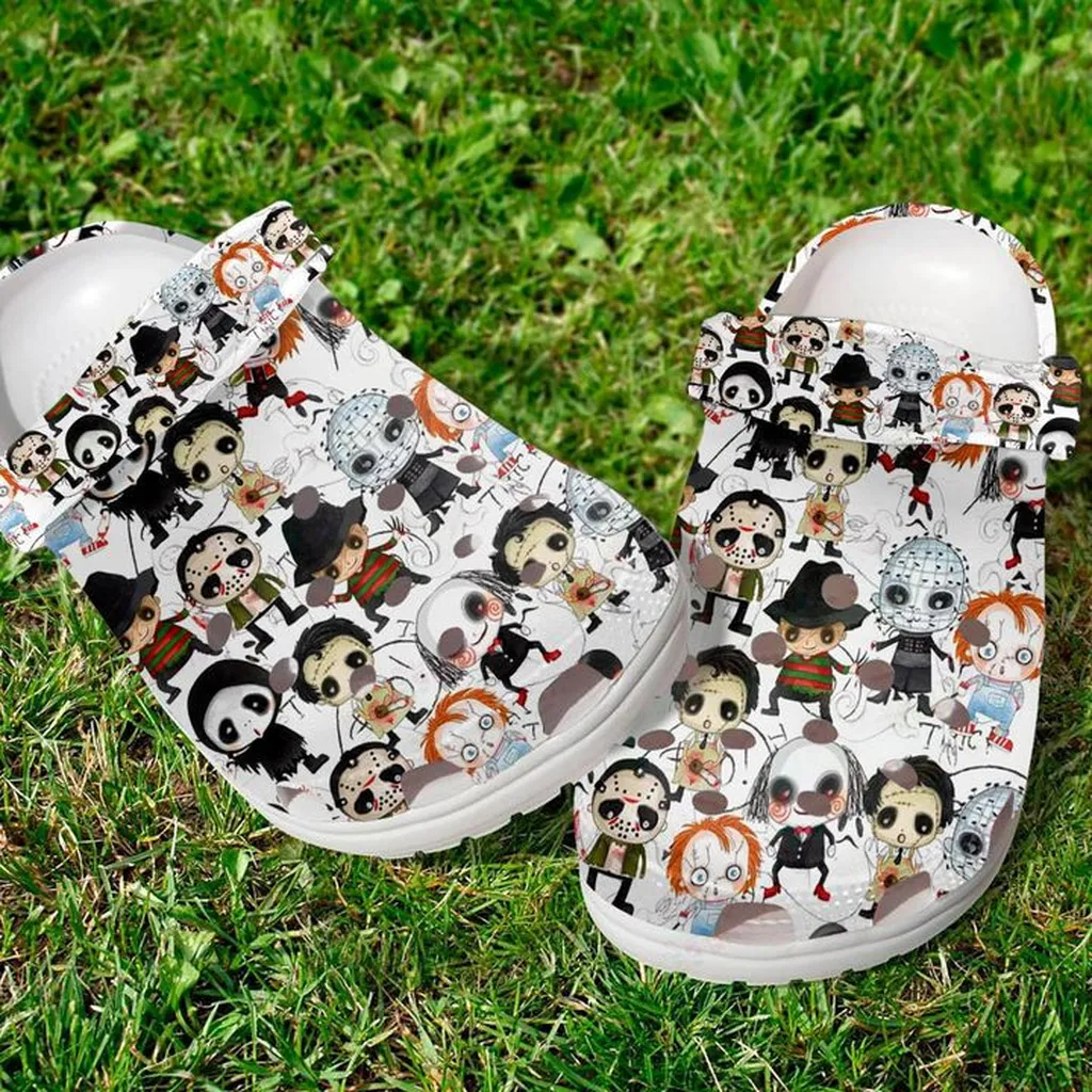 Horror Halloween Crocs, Personalized Crocs Classic Clogs