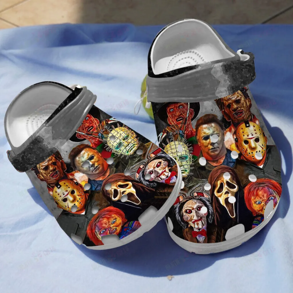 Horror Mask Crocs Classic Clogs