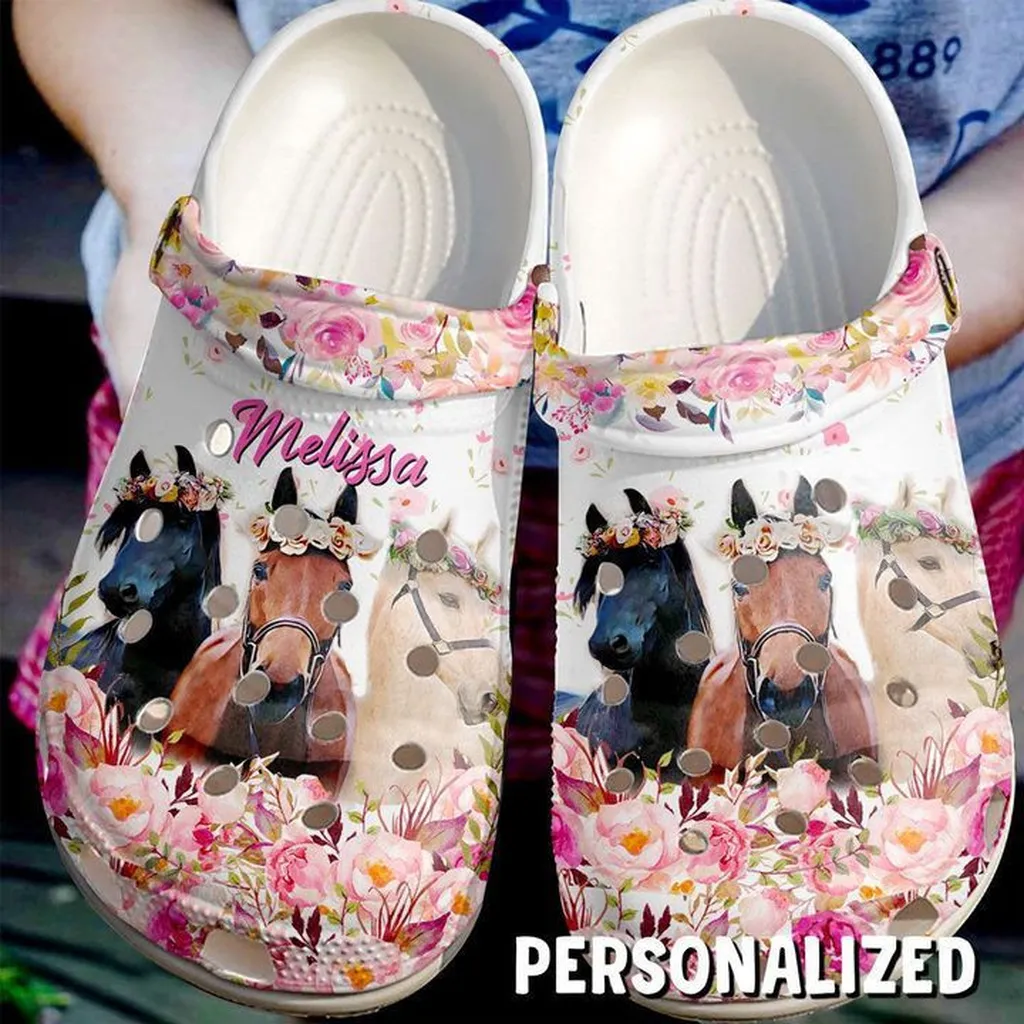 Horse Crocs - Personalized Life Is Better With Horses Clog