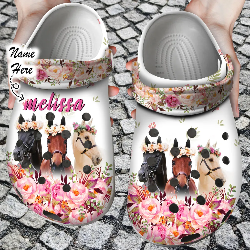 Horse Crocs Personalized Life Is Better With Horses Clog