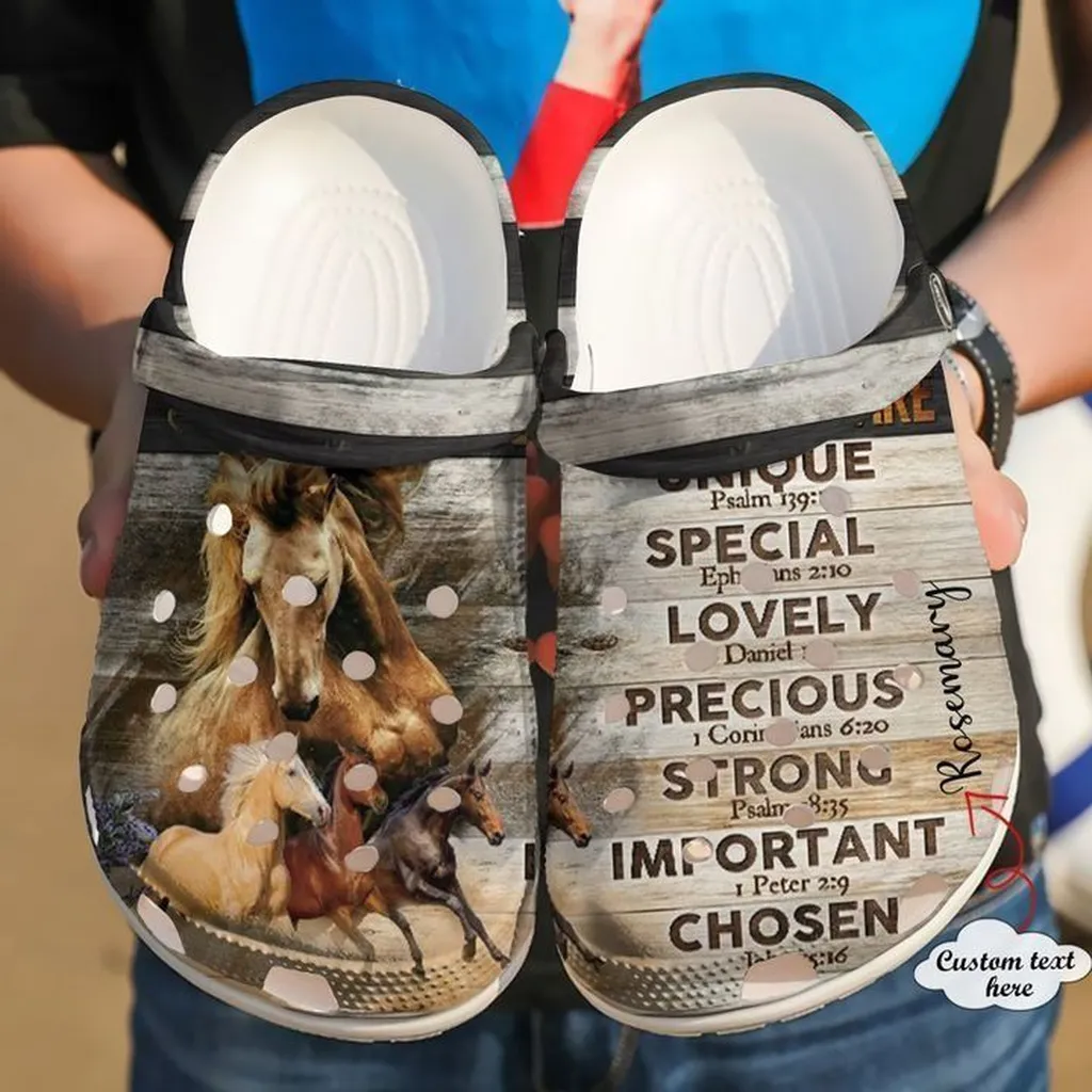 Horse Personalized God Says Crocs Classic Clogs