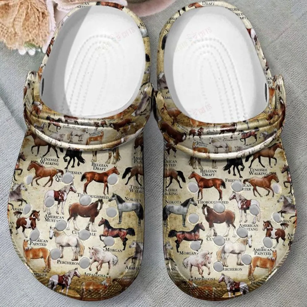 Horses Of The World Crocs Classic Clogs