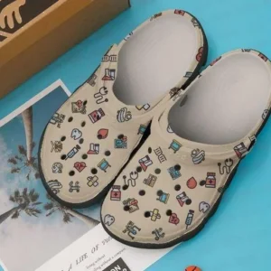 Hospital Kit Personalized Icon Medical Gift For Lover Rubber Crocs Clog