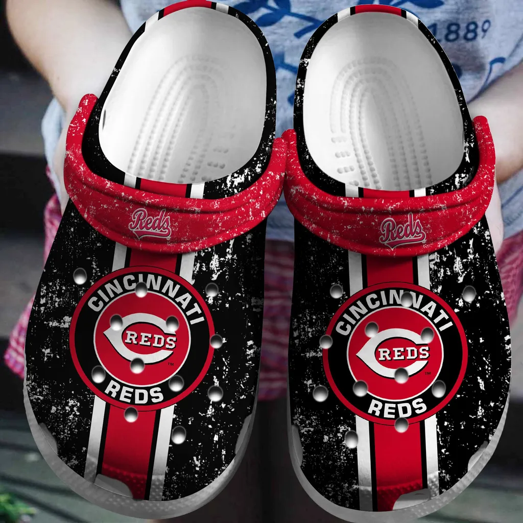 Hot Mlb Team Cincinnati Reds Black Crocs Clog