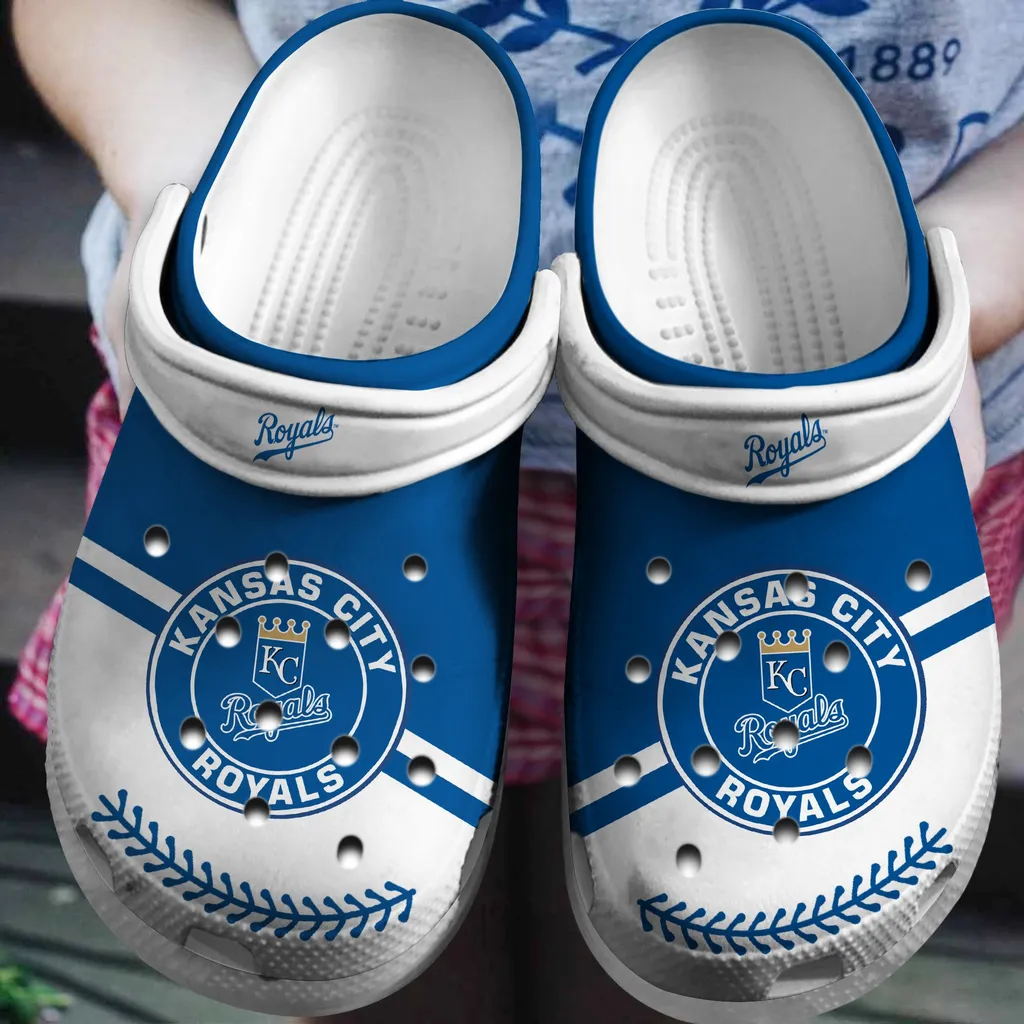 Hot Mlb Team Kansas City Royals Blue-White Crocs Clog