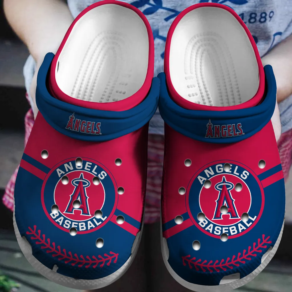 Hot Mlb Team Los Angeles Angels Baseball Crocs Clog