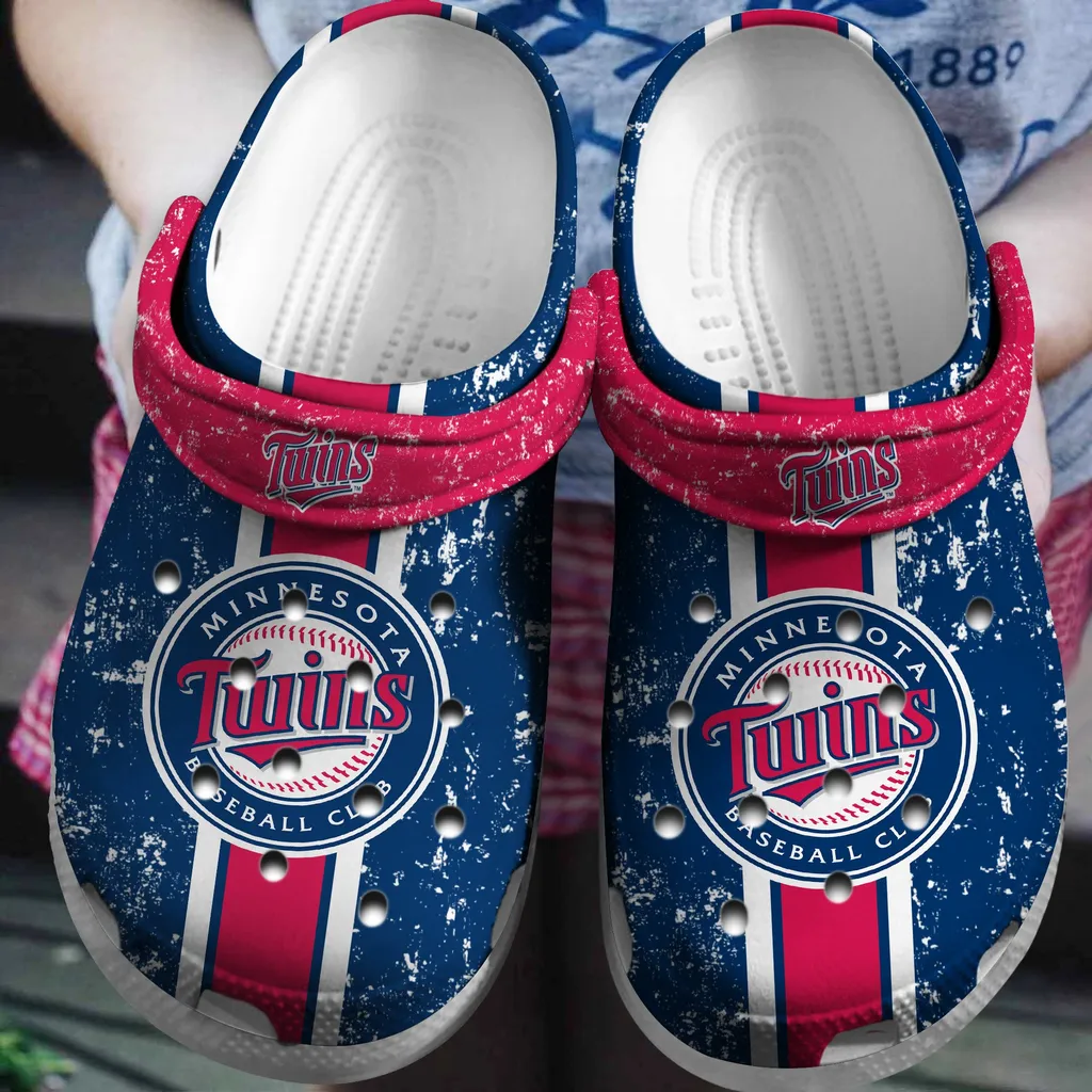 Hot Mlb Team Minnesota Twins Navy Crocs Clog