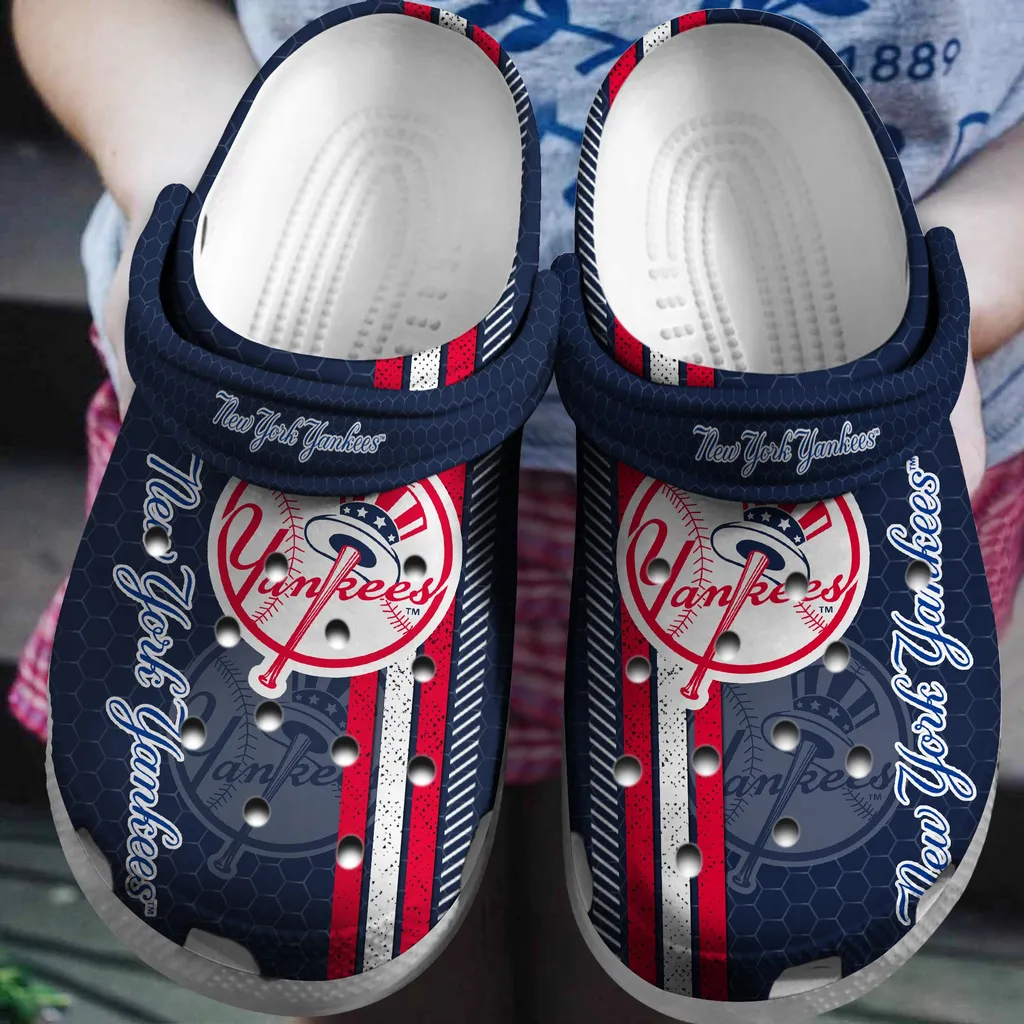 Hot Mlb Team New York Yankees Navy Crocs Clog