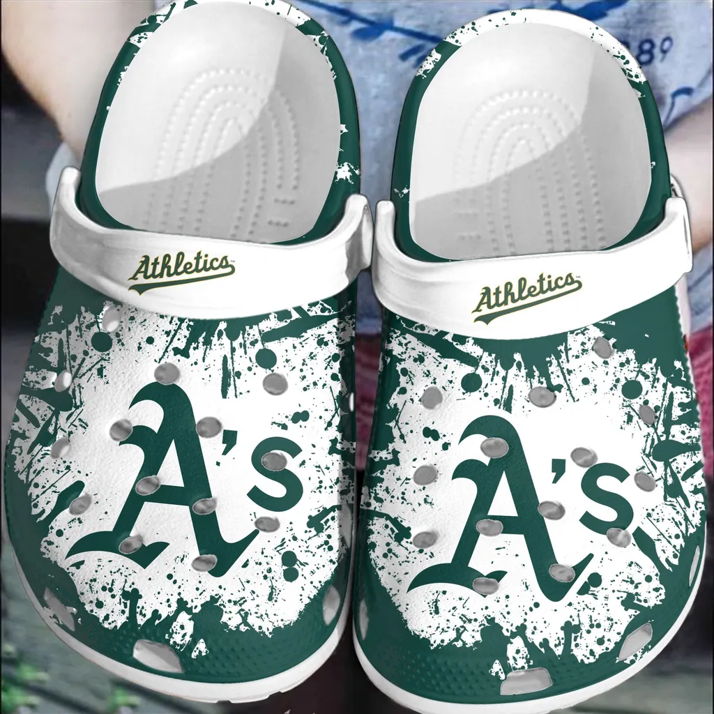 Hot Mlb Team Oakland Athletics Crocs Clog